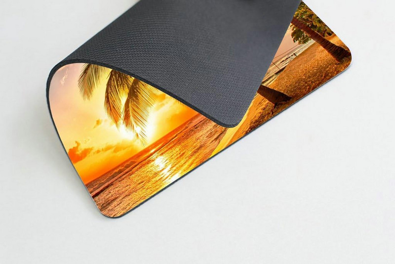 Gaming Mouse Pad Paradise Beach with Palm Trees Mouse Pad 9,5 X 7,9 ιντσών με αντιολισθητική βάση από καουτσούκ για φορητό υπολογιστή γραφείου