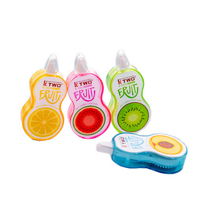 1 vnt miela vaisių korekcinė juosta, nešiojama didelės talpos „Kawaii White Corrector“ raštinės reikmenys Studentų prizo mokyklos biuro reikmenys