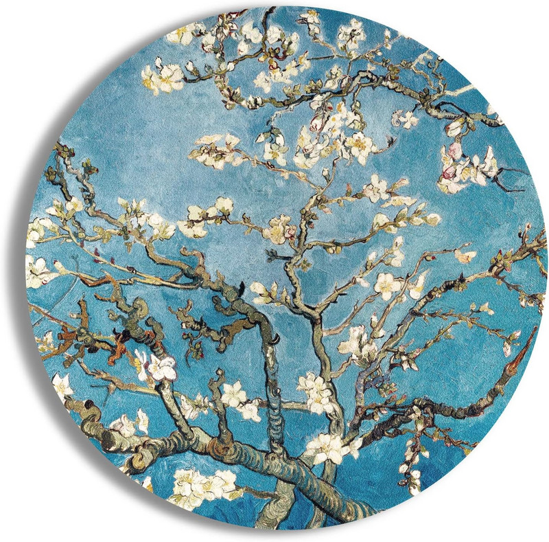 Геймърски подложки за мишка с известно изкуство Сладка подложка за мишка Подложка за мишка 7,87X7,87 инча Неплъзгащи се гумени подложки за безжична мишка