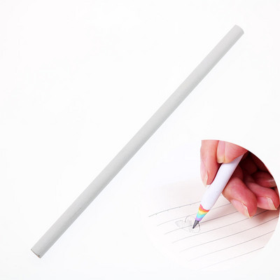 Творчески нов стил Екологичен хартиен молив Rainbow 2B Black Lead Консумативи за рисуване Училищни канцеларски материали 1 бр.