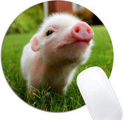 Mouse Pad rotund, antiderapant, cauciuc, pentru laptop, birou, computer, decorare, drăguț, design de birou, mouse pad