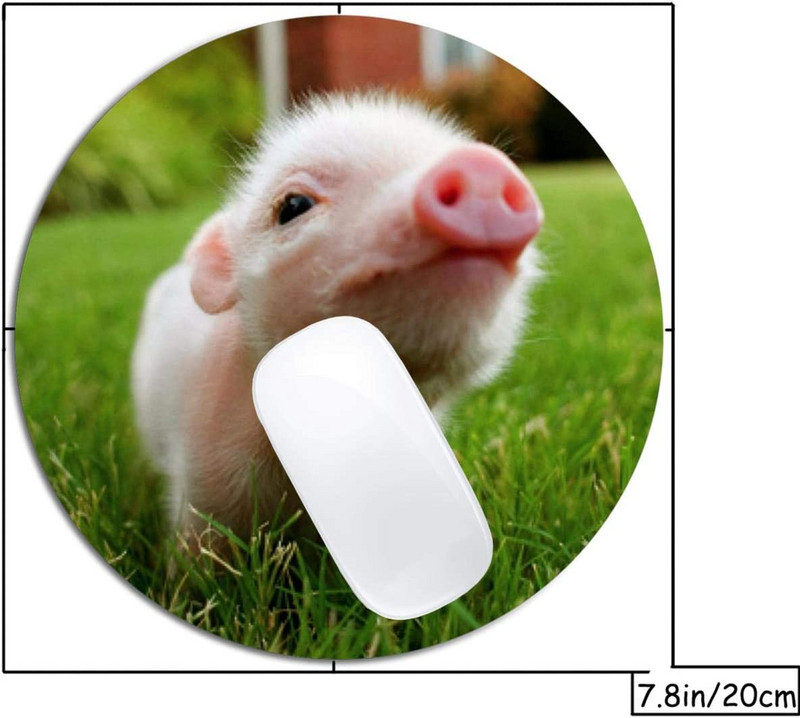 Mouse Pad rotund, antiderapant, cauciuc, pentru laptop, birou, computer, decorare, drăguț, design de birou, mouse pad