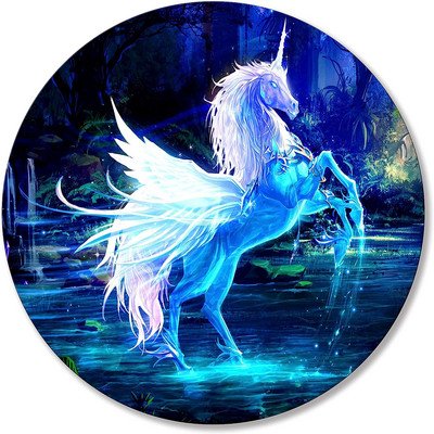 Στρογγυλό Unicorn Mouse pad Μικρό υπολογιστή για ποντίκι για ασύρματο ποντίκι Αντιολισθητικό ελαστικό mousepad για παιχνίδια φορητού υπολογιστή