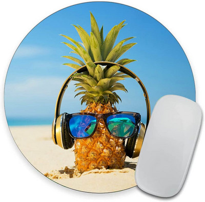Beach Pineapple Mouse Pad Αδιάβροχο αντιολισθητικό καουτσούκ Αξεσουάρ γραφείου παιχνιδιών Γραφείο Διακόσμηση ποντικιών για υπολογιστές Laptop
