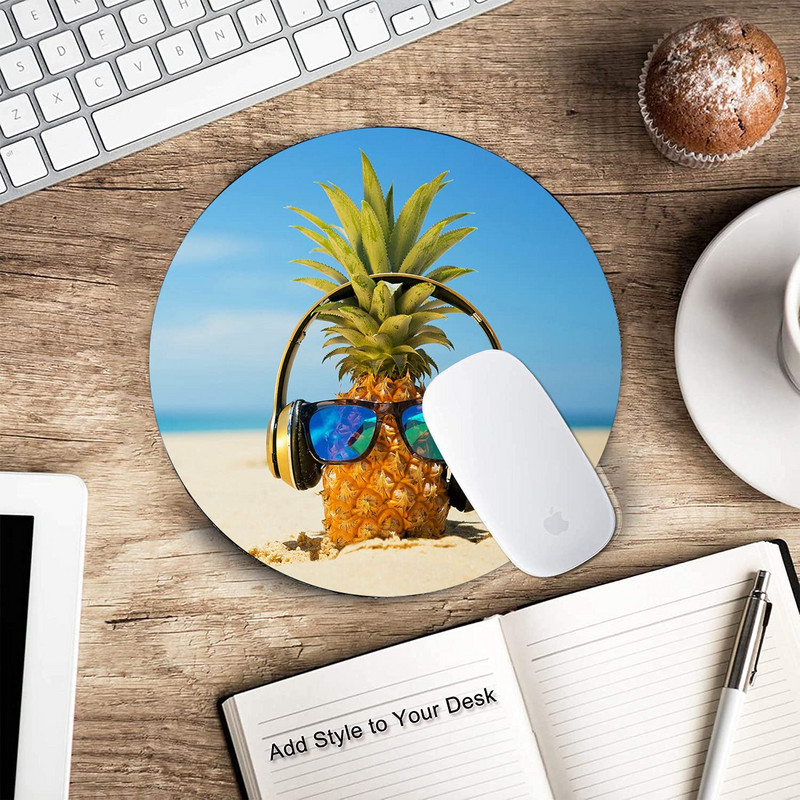 Beach Pineapple Mouse Pad Αδιάβροχο αντιολισθητικό καουτσούκ Αξεσουάρ γραφείου παιχνιδιών Γραφείο Διακόσμηση ποντικιών για υπολογιστές Laptop