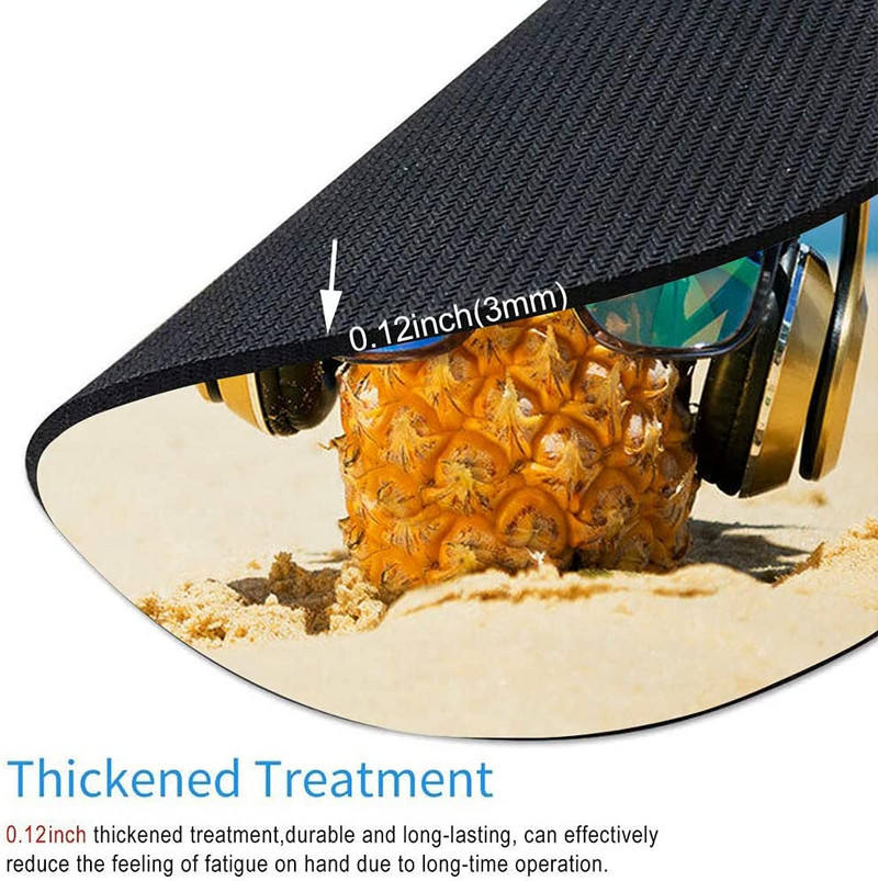 Beach Pineapple Mouse Pad Αδιάβροχο αντιολισθητικό καουτσούκ Αξεσουάρ γραφείου παιχνιδιών Γραφείο Διακόσμηση ποντικιών για υπολογιστές Laptop