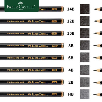 Faber-Castell Matte Sketch Pencil Art Graphite For Shading Sketch Μαύρος Μόλυβδος Σχέδιο Γράψιμο Σχέδιο Μολύβια Γραφίτη Προμήθειες