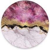 Mouse Pad cu marmură, roșu trandafir și auriu