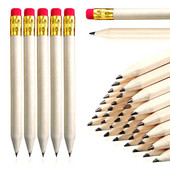 50 τεμάχια μικρά μολύβια γκολφ με λάστιχα Μισό μολύβια μίνι μολύβια μίνι γκολφ μολύβια τσέπης για γραφή σχεδίασης γάμου