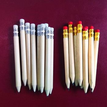 50 броя малки моливи за голф с гумички Половини моливи Мини моливи Мини голф джобни моливи за писане Рисуване Сватба