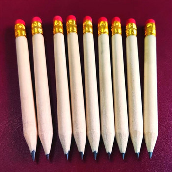 50 τεμάχια μικρά μολύβια γκολφ με λάστιχα Μισό μολύβια μίνι μολύβια μίνι γκολφ μολύβια τσέπης για γραφή σχεδίασης γάμου