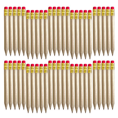 50 τεμάχια μικρά μολύβια γκολφ με λάστιχα Μισό μολύβια μίνι μολύβια μίνι γκολφ μολύβια τσέπης για γραφή σχεδίασης γάμου