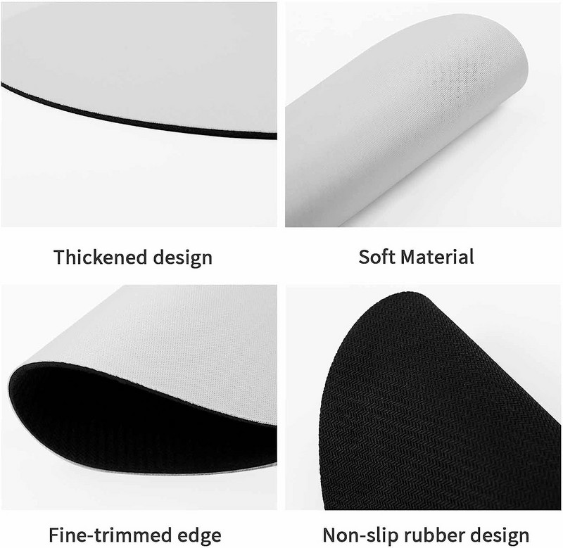 Jalgpall Fire Water Mouse Pad Mängu ümmargune hiirepadi arvuti sülearvutile libisemiskindel kummist lauamatt Armas kontorikingitus (7,9 tolli)