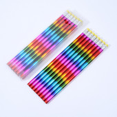 12 ΤΕΜ Μαθητικό Rainbow Ξύλινο Μολύβι Παιδικό Σκίτσο Υλικό Σχεδίου Εργαλείο Σχολικής Γραφικής ύλης