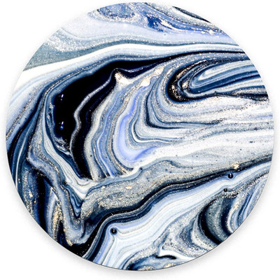 Вихрови мраморна кръгла подложка за мишка Геймърска подложка за мишка Водоустойчива кръгла подложка за мишка Неплъзгаща се гумена основа Подложки за мишка 7,9x0,12 инча