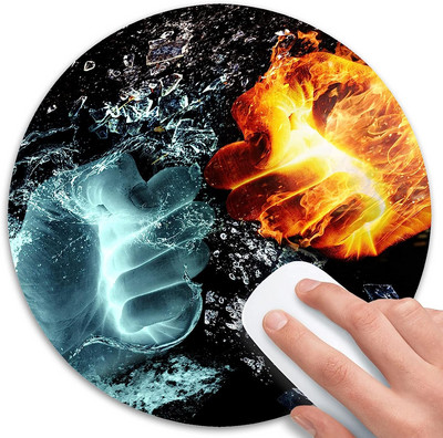 Αστεία Mouse Pads Fire Hands and Water Hands Fight Mouse pad Gaming Mouse Pad Φορητά αντιολισθητικά ποντίκια με βάση από καουτσούκ για φορητό υπολογιστή