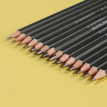 Комплект от 14 БР. Професионални моливи за рисуване, скициране, моливи, графитни моливи, стандартни моливи, художници, консумативи за начинаещи