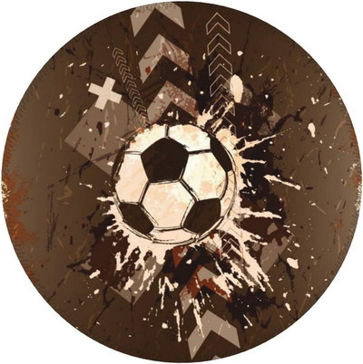 Vintage Football Sport Sports Στρογγυλό Mousepad Mousepad Χαλάκι ποντικιού για γραφείο υπολογιστή παιχνιδιών φορητό υπολογιστή γραφείου Αντιολισθητικό καουτσούκ