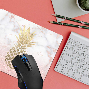 Mouse Pad Pineapple On Marble Computer Mouse Pads Αξεσουάρ γραφείου Αντιολισθητική βάση από καουτσούκ για ποντίκι φορητού υπολογιστή