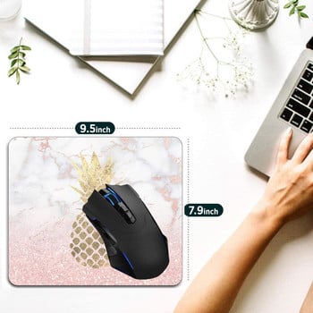 Mouse Pad Pineapple On Marble Computer Mouse Pads Αξεσουάρ γραφείου Αντιολισθητική βάση από καουτσούκ για ποντίκι φορητού υπολογιστή