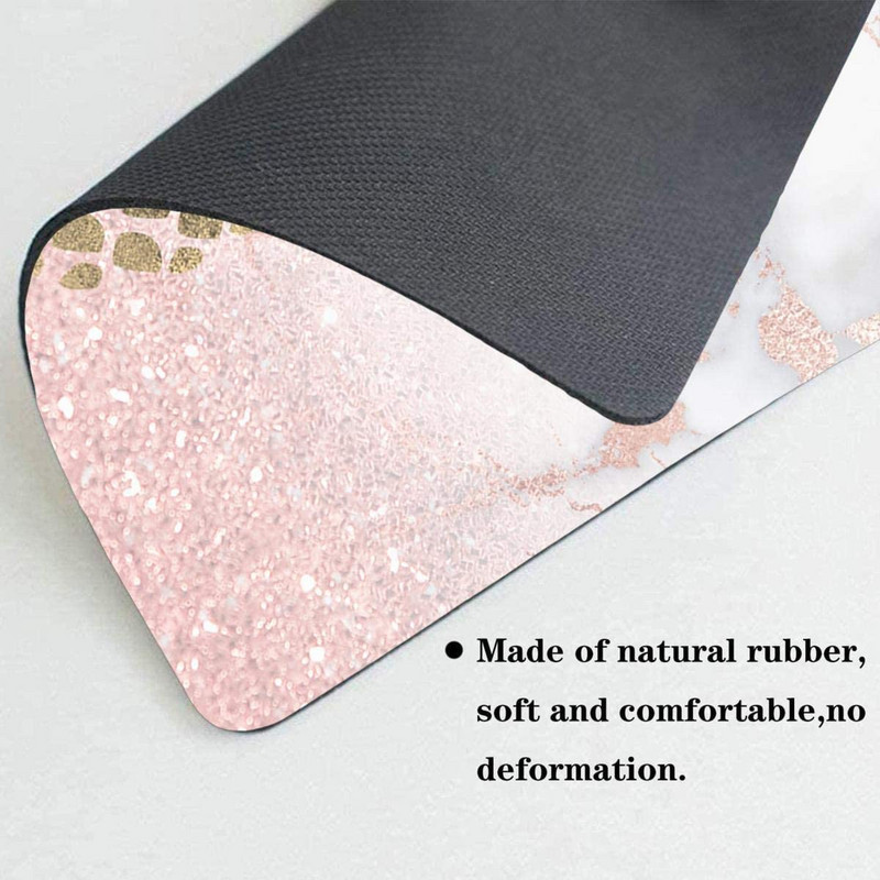 Подложка за мишка Ананас върху мрамор Подложки за компютърна мишка Аксесоари за бюро Неплъзгаща се гумена основа Подложка за мишка за мишка за лаптоп