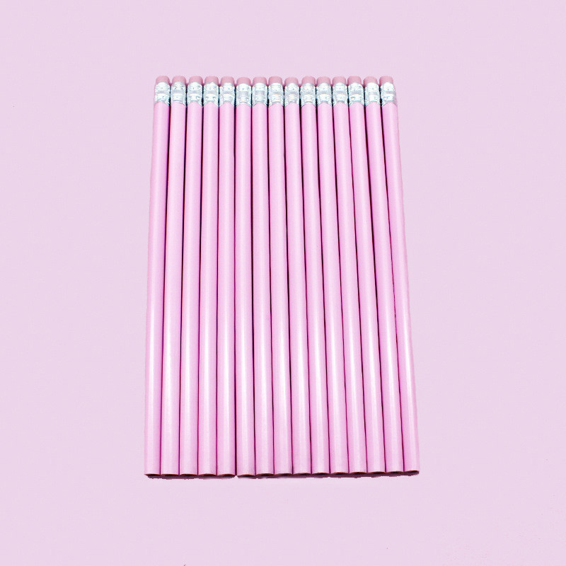 15 бр./лот Macaron цветен дървен молив HB молив с гумичка Детски молив за рисуване Училищни канцеларски материали