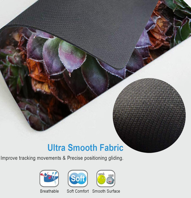 Подложка за мишка Cactus Уникален дизайн Противоплъзгаща се гумена основа Подложка за мишка за настолен компютър и лаптоп Подложка за мишка 9,5X7,9 инча
