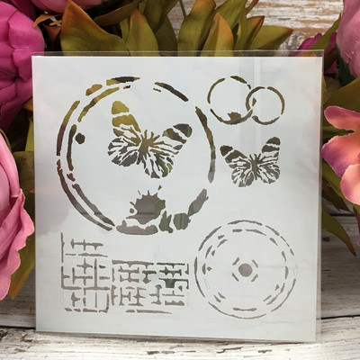 Πρότυπο κάρτας διακοσμητικής κάρτας άλμπουμ 5" New Tree Birdcage DIY Layering Stencils Wall Painting Scrapbook Coloring ανάγλυφο άλμπουμ