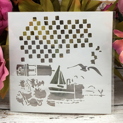 Πρότυπο κάρτας διακοσμητικής κάρτας άλμπουμ 5" New Tree Birdcage DIY Layering Stencils Wall Painting Scrapbook Coloring ανάγλυφο άλμπουμ