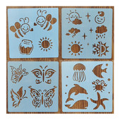 1kom 13*13CM kombinirane šablone za slikanje grafike DIY šablone Murali Spomenar Bojanje Reljefni album Dekor šablone