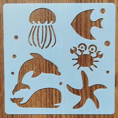 1kom 13*13CM kombinirane šablone za slikanje grafike DIY šablone Murali Spomenar Bojanje Reljefni album Dekor šablone