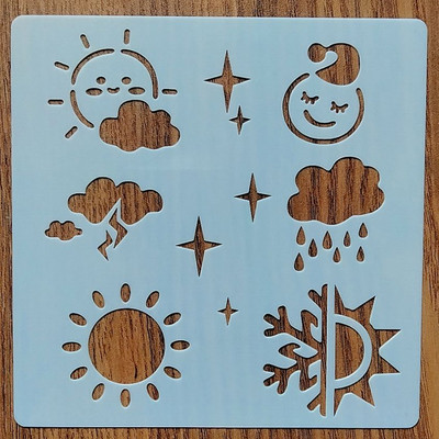 1kom 13*13CM kombinirane šablone za slikanje grafike DIY šablone Murali Spomenar Bojanje Reljefni album Dekor šablone