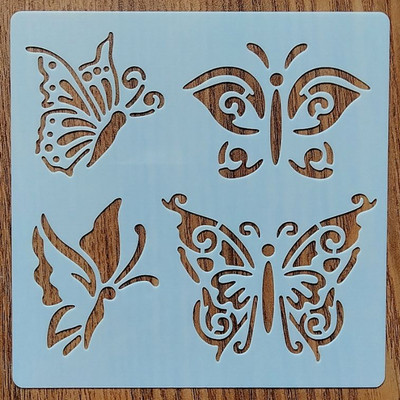 1kom 13*13CM kombinirane šablone za slikanje grafike DIY šablone Murali Spomenar Bojanje Reljefni album Dekor šablone