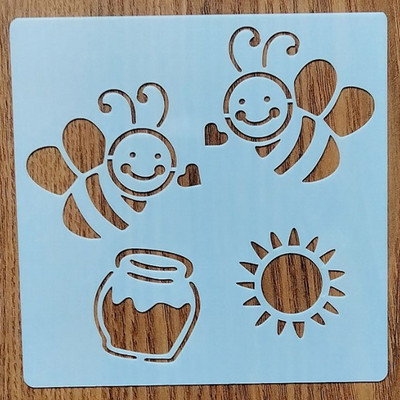 1kom 13*13CM kombinirane šablone za slikanje grafike DIY šablone Murali Spomenar Bojanje Reljefni album Dekor šablone