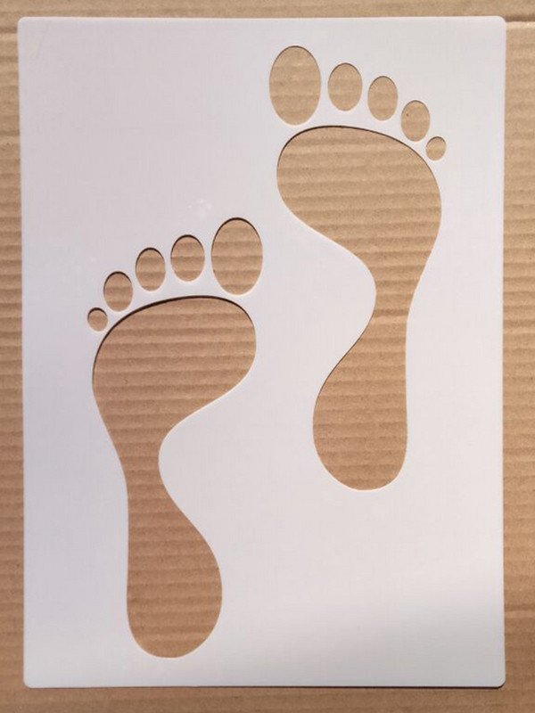 1 τεμ 21*29 εκ. τύπωμα παπουτσιών για έπιπλα τοίχους Ζωγραφική διακόσμηση στρώσεις Πλαστικά DIY χρωματισμός ανάγλυφο στένσιλ λευκώματος