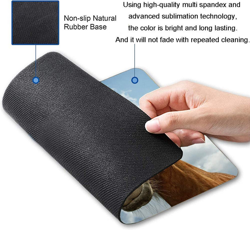 Funny Horse Gaming Mouse Pad Zabavna Animal Mousepad Podloga za miša Neklizajuća Vodootporna gumena podloga Podloga za miša za kućni ured Prijenosno računalo