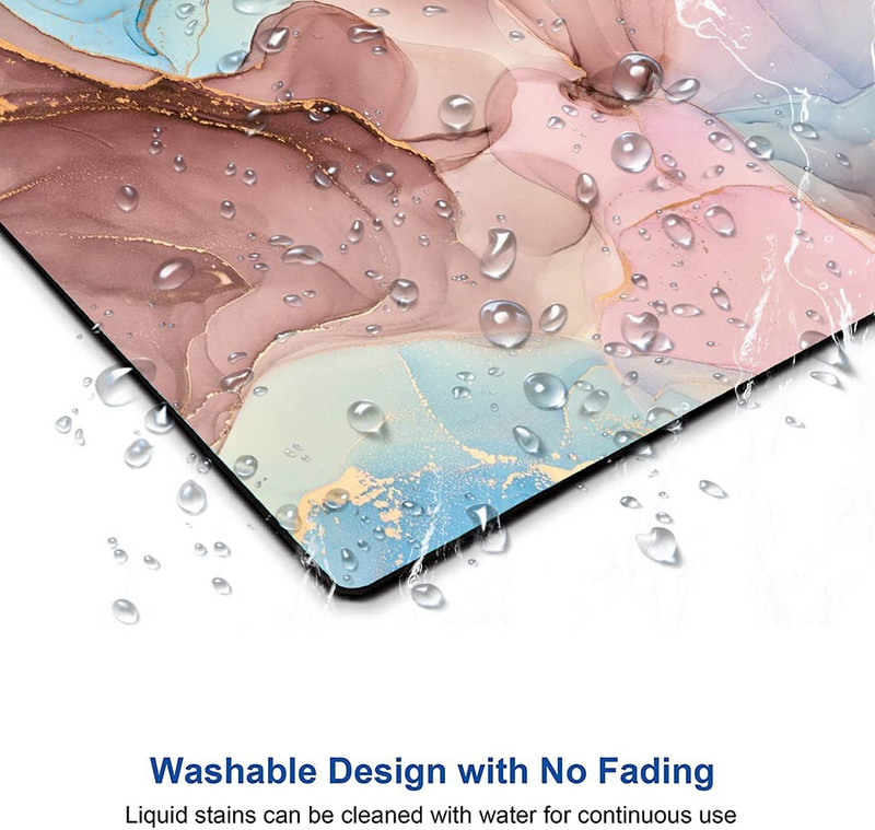 Αφηρημένο πολύχρωμο μαρμάρινο mousepad αδιάβροχο mousepad με σχεδιασμό αντιολισθητική βάση από καουτσούκ για υπολογιστή για φορητό υπολογιστή γραφείου