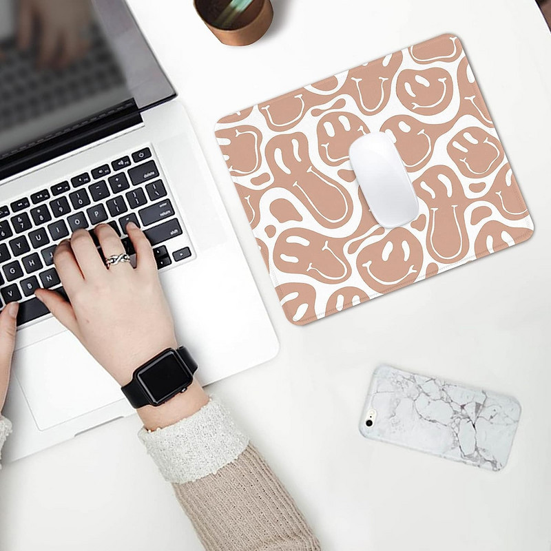 Mouse Pad Drăguț Retro Smiley Hippie Office Home Design Mousepad rezistent la apă Bază de cauciuc anti-alunecare Tampoane mouse pentru computer pentru laptop