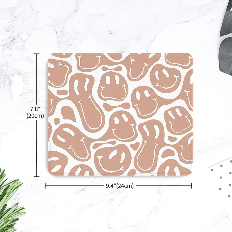 Mouse Pad Drăguț Retro Smiley Hippie Office Home Design Mousepad rezistent la apă Bază de cauciuc anti-alunecare Tampoane mouse pentru computer pentru laptop