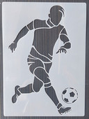 1 buc 21*29 cm jucător de fotbal DIY stratificare șabloane pictură perete mobilier album de însemnări de colorat șablon decorativ album de relief