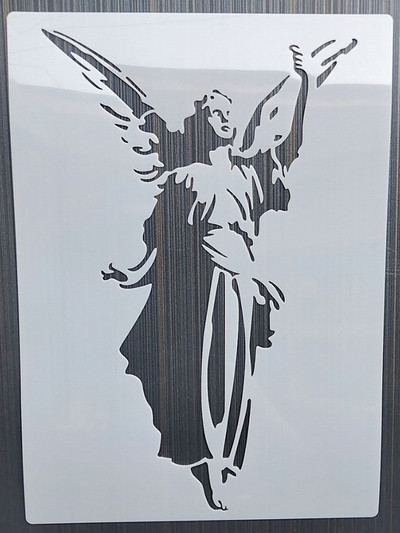 1 buc 21*29 cm jucător de fotbal DIY stratificare șabloane pictură perete mobilier album de însemnări de colorat șablon decorativ album de relief