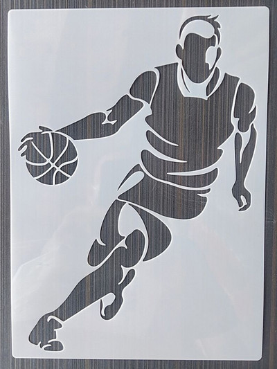 1 buc 21*29 cm jucător de fotbal DIY stratificare șabloane pictură perete mobilier album de însemnări de colorat șablon decorativ album de relief