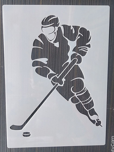 1 buc 21*29 cm jucător de fotbal DIY stratificare șabloane pictură perete mobilier album de însemnări de colorat șablon decorativ album de relief