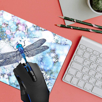 Подложка за мишка Красиво синьо водно конче Компютърни подложки за мишка Аксесоари за бюро Неплъзгаща се гумена основа Подложка за мишка за мишка за лаптоп