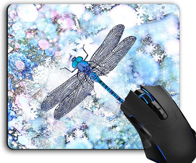 Mouse Pad Beautiful Blue Dragonfly Mouse Pads Αξεσουάρ γραφείου Αντιολισθητική βάση από καουτσούκ για ποντίκι φορητού υπολογιστή
