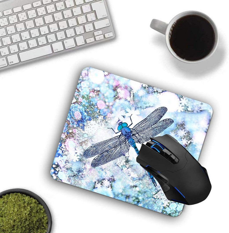 Mouse Pad Beautiful Blue Dragonfly Mouse Pads Αξεσουάρ γραφείου Αντιολισθητική βάση από καουτσούκ για ποντίκι φορητού υπολογιστή