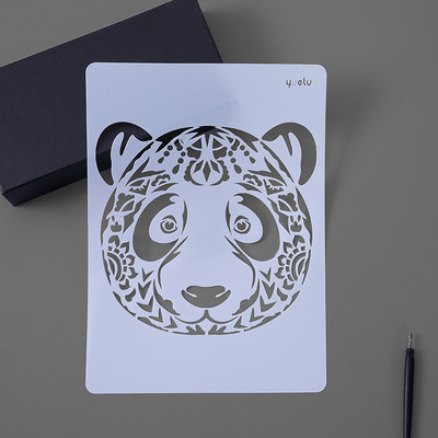 Animal Tiger Elk Scratch Art Paper A4 Hold Out Painting Template Scratch Painting Форма Направи си сам Scrapbooking Journal Decoration