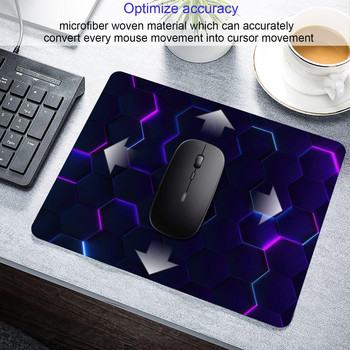 Gaming Mouse Pad Purple Abstract Art Mouse Pad 9,5 X 7,9 ιντσών με αντιολισθητική λαστιχένια βάση για ποντίκι για φορητό υπολογιστή γραφείου