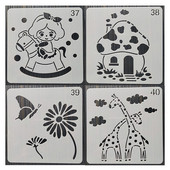 1Pcs 13*13Cm Trojan Girl Направи си сам шаблони за наслояване Стенописи Мебели Лесикони Оцветяване Релефен албум Декоративен шаблон