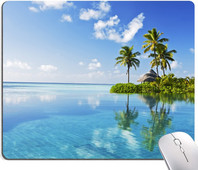 Pelės kilimėlis Beach Pelės kilimėlis Kvadratinis kompiuterio pelės kilimėlis vandeniui atsparus pelės kilimėlis, neslystantis guminis pagrindas, skirtas biuro nešiojamiesiems kompiuteriams